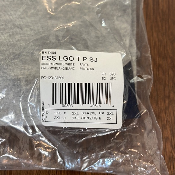 adidas Men's Essentials Performance Logo Pants NWT Sz 2XL - Picture 6 of 7